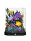 Octagon acrylic box with preserved flowers in Monet’S Bloom Purple & Yellow